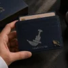 Luxury leather passport holder with elegant handmade design