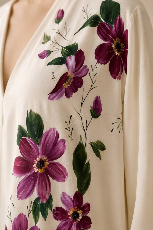 Velvet Bloom Abaya - Image 2