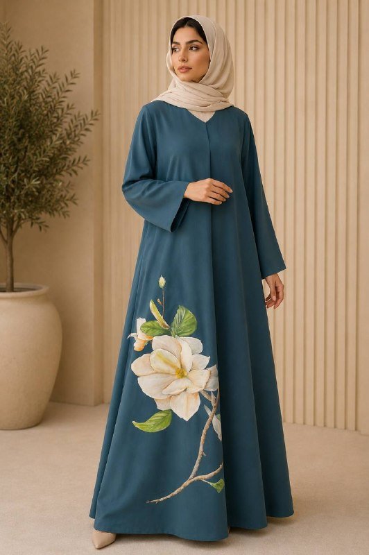Azure Magnolia Abaya