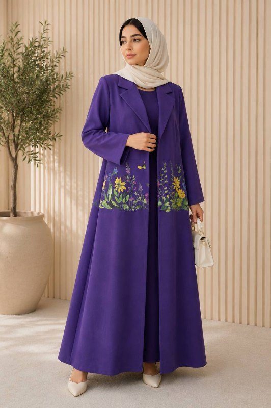 Violet Meadow Abaya