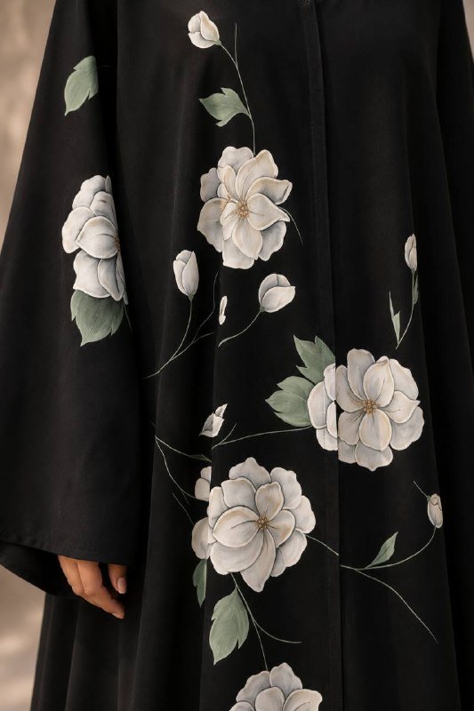 lvory Blossom Abaya - Image 3