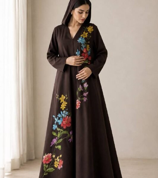 Bloom Cascade Abaya