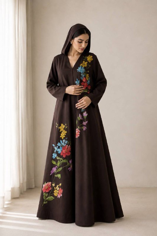 Bloom Cascade Abaya