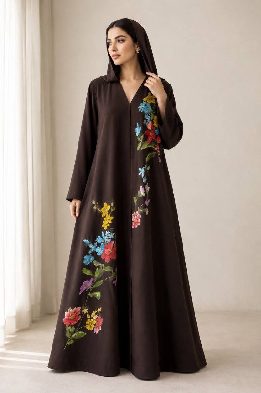 Bloom Cascade Abaya - Image 2