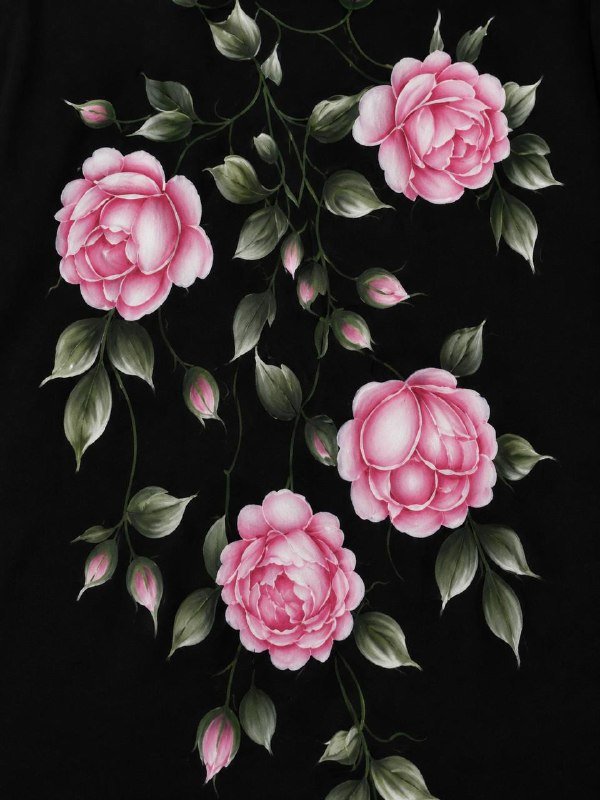 Midnight Rose Cascade Abaya - Image 2