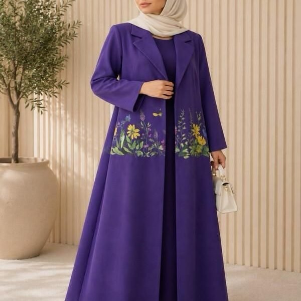 Violet Meadow Abaya