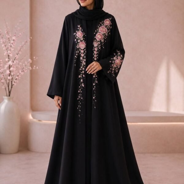 Pink Blossom Abaya