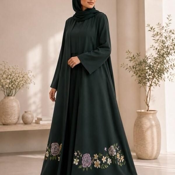 Forest Bloom Abaya