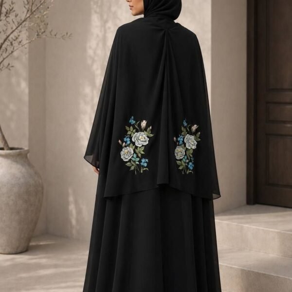 Whispering Roses Cape Abaya