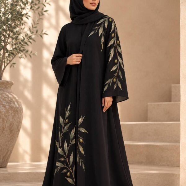 Olive Whisper Abaya