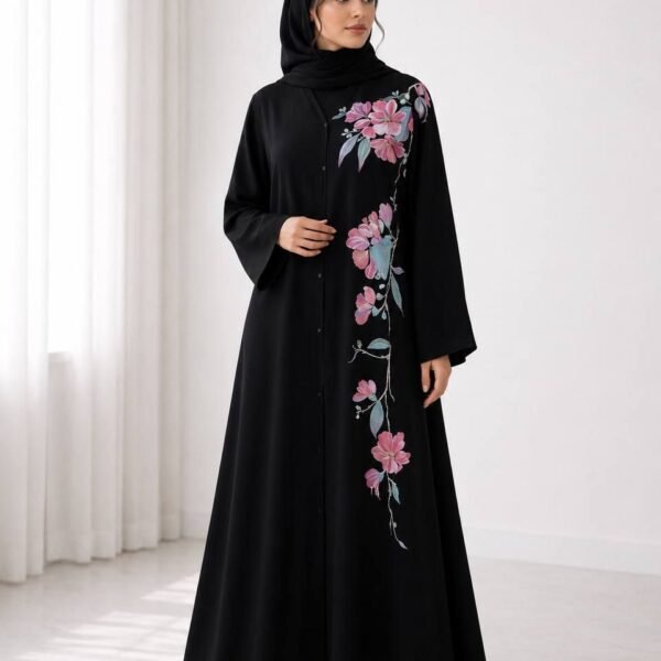 Blossom Cascade Abaya