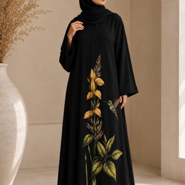 Golden Hummingbird Abaya