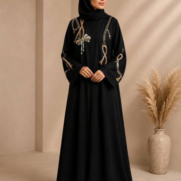 Emerald Elegance Abaya