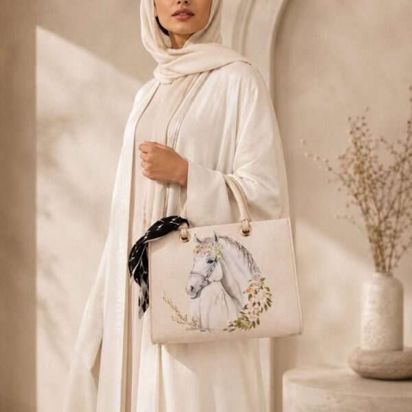 Ivory Equestrian Art Bag