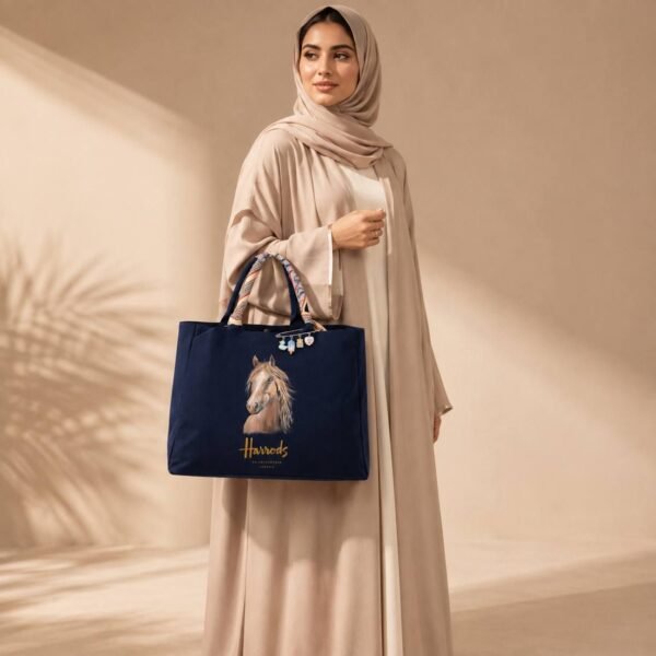 Name: Equestrian Navy Tote