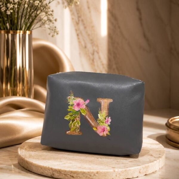 Floral Initial Clutch